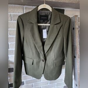 Banana Republic Single Button Crop Blazer Jacket NWT Preppy Academia